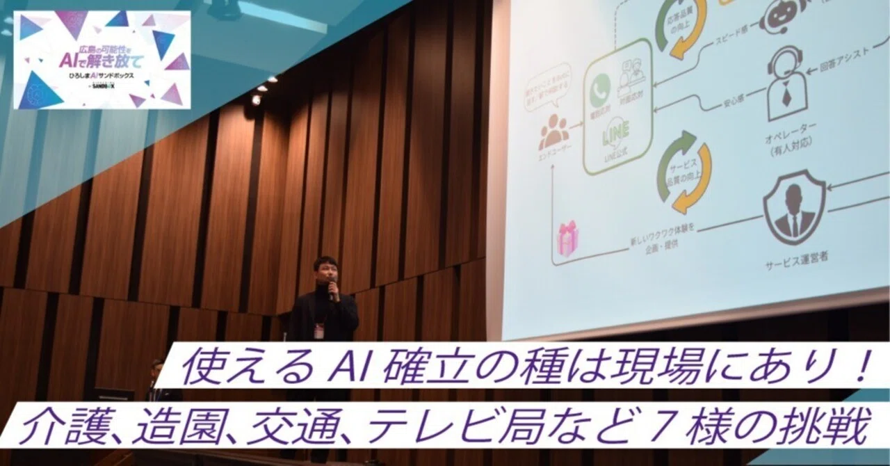 ひろしまAIサンドボックス 第1期 成果発表会レポート（1）